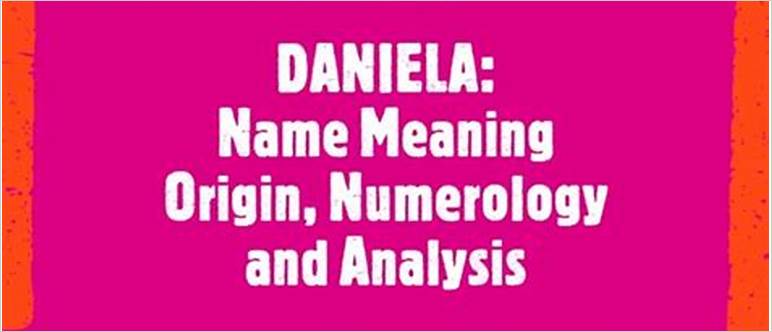 Daniela name origin